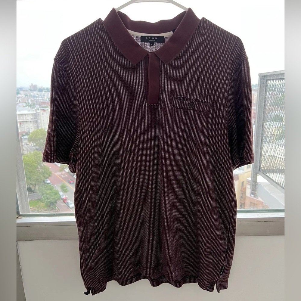 Ted Baker London - Lastovo Polo ; Burnt Red ; Size 4(l)